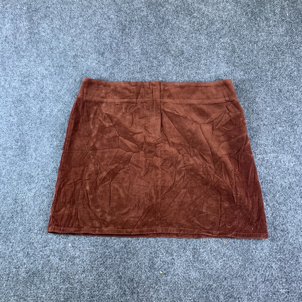 J.Crew Mini Skirt Womens 8 Brown Good Corduroy Pull On Casual Cotton
